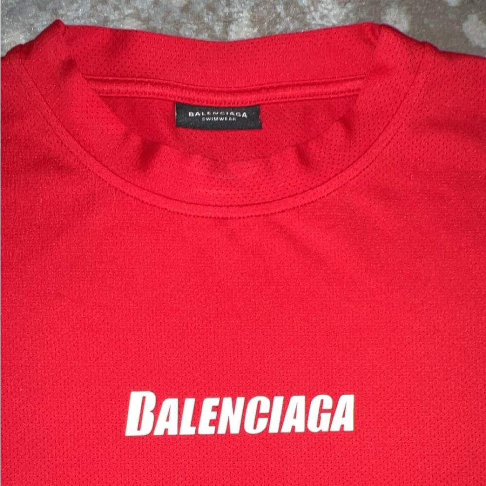 BALENCIAGA Swim Oversized Logo Tee